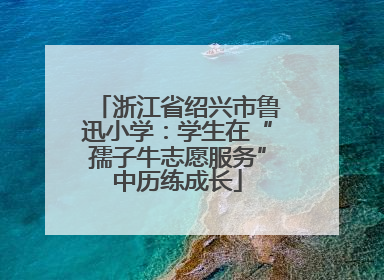 浙江省绍兴市鲁迅小学：学生在“孺子牛志愿服务”中历练成长