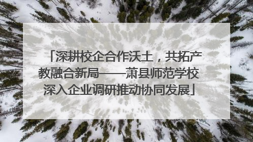 深耕校企合作沃土，共拓产教融合新局——萧县师范学校深入企业调研推动协同发展