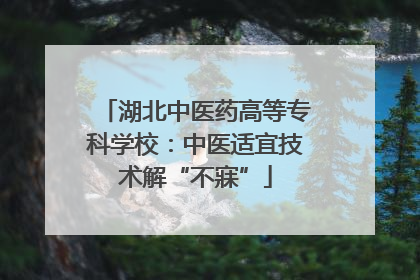 湖北中医药高等专科学校：中医适宜技术解“不寐”