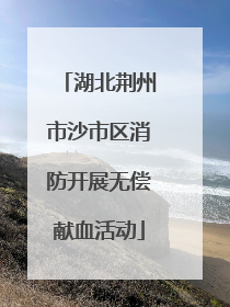 湖北荆州市沙市区消防开展无偿献血活动