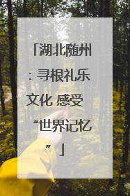 湖北随州：寻根礼乐文化 感受“世界记忆”