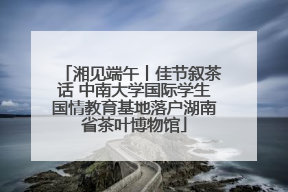湘见端午丨佳节叙茶话 中南大学国际学生国情教育基地落户湖南省茶叶博物馆