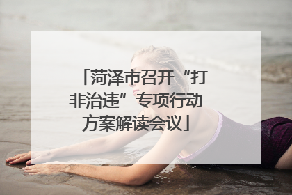 菏泽市召开“打非治违”专项行动方案解读会议