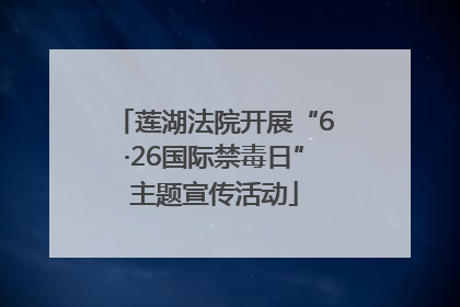 莲湖法院开展“6·26国际禁毒日”主题宣传活动