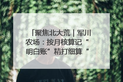 聚焦北大荒｜军川农场：按月核算记“明白账”精打细算“过紧日子”
