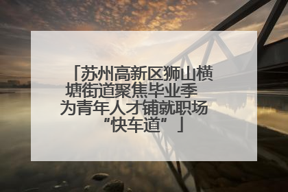 苏州高新区狮山横塘街道聚焦毕业季 为青年人才铺就职场“快车道”