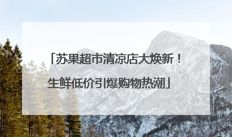 苏果超市清凉店大焕新！生鲜低价引爆购物热潮