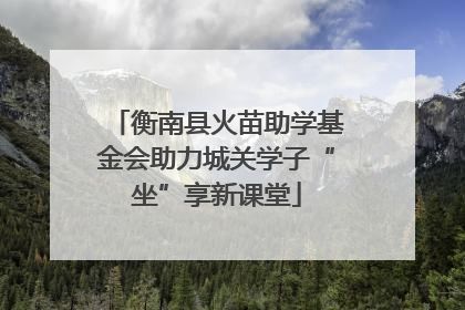 衡南县火苗助学基金会助力城关学子“坐”享新课堂