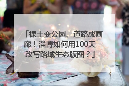 裸土变公园、道路成画廊！淄博如何用100天改写路域生态版图？