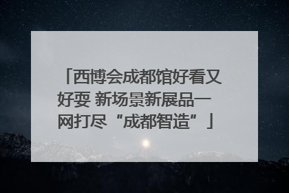 西博会成都馆好看又好耍 新场景新展品一网打尽“成都智造”