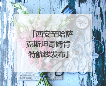 西安至哈萨克斯坦奇姆肯特航线发布