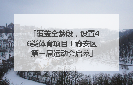 覆盖全龄段，设置46类体育项目！静安区第三届运动会启幕