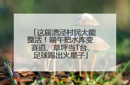 这届漕泾村民太能整活！端午把水库变赛道、草坪当T台、足球踢出火星子