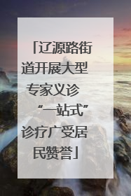 辽源路街道开展大型专家义诊 “一站式”诊疗广受居民赞誉