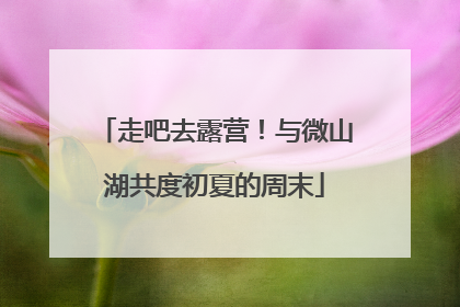 走吧去露营！与微山湖共度初夏的周末