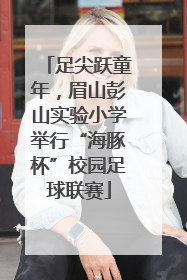 足尖跃童年，眉山彭山实验小学举行“海豚杯”校园足球联赛