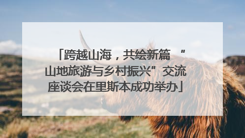 跨越山海，共绘新篇 “山地旅游与乡村振兴”交流座谈会在里斯本成功举办