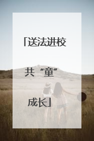 送法进校 共“童”成长
