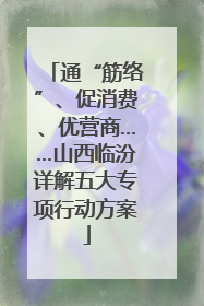 通“筋络”、促消费、优营商……山西临汾详解五大专项行动方案