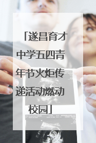 遂昌育才中学五四青年节火炬传递活动燃动校园