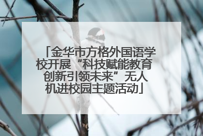 金华市方格外国语学校开展“科技赋能教育 创新引领未来”无人机进校园主题活动