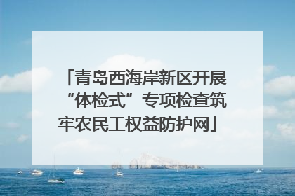 青岛西海岸新区开展“体检式”专项检查筑牢农民工权益防护网