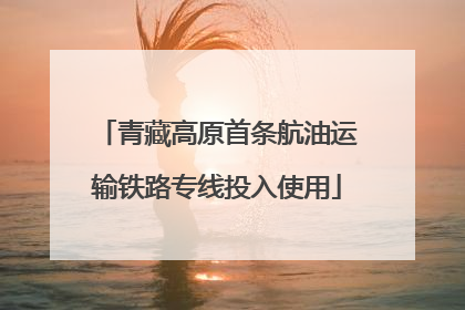 青藏高原首条航油运输铁路专线投入使用