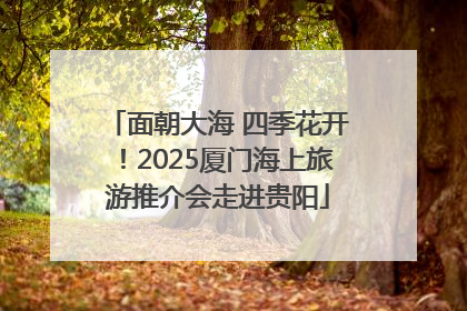 面朝大海 四季花开！2025厦门海上旅游推介会走进贵阳