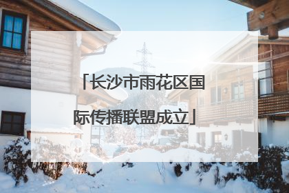 长沙市雨花区国际传播联盟成立