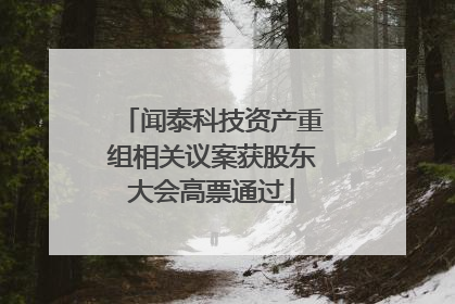闻泰科技资产重组相关议案获股东大会高票通过