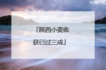 陕西小麦收获已过三成