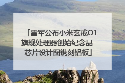 雷军公布小米玄戒O1旗舰处理器创始纪念品 芯片设计图镌刻铝板
