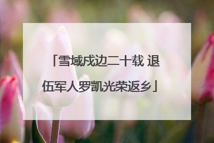 雪域戍边二十载 退伍军人罗凯光荣返乡