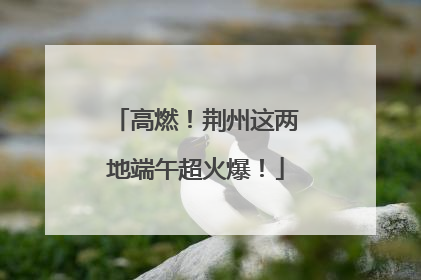 高燃！荆州这两地端午超火爆！