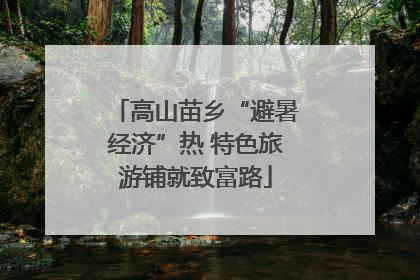 高山苗乡“避暑经济”热 特色旅游铺就致富路