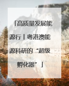 高质量发展能源行丨粤港澳能源科研的“超级孵化器”