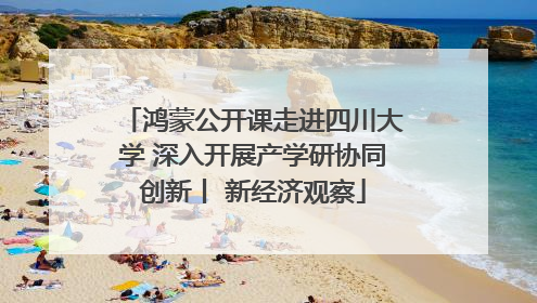 鸿蒙公开课走进四川大学 深入开展产学研协同创新丨 新经济观察