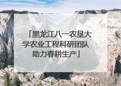 黑龙江八一农垦大学农业工程科研团队助力春耕生产