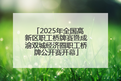 2025年全国高新区职工桥牌赛暨成渝双城经济圈职工桥牌公开赛开幕