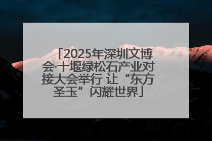 2025年深圳文博会·十堰绿松石产业对接大会举行 让“东方圣玉”闪耀世界