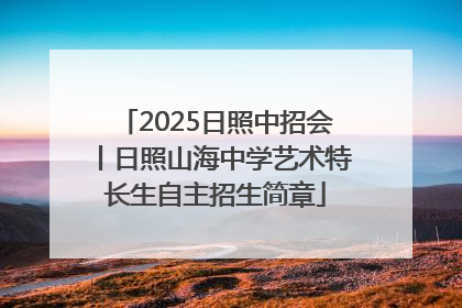 2025日照中招会丨日照山海中学艺术特长生自主招生简章