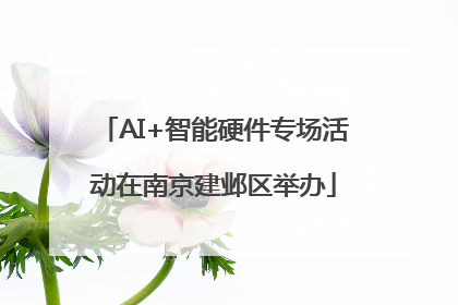 AI+智能硬件专场活动在南京建邺区举办